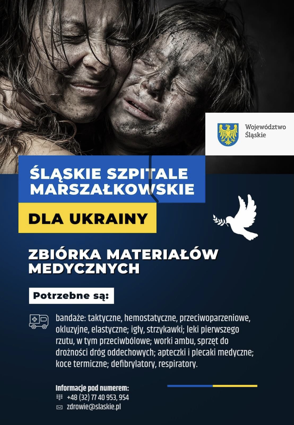 Pomoc Ukrainie - Śląskie Szpitale Marszałkowskie